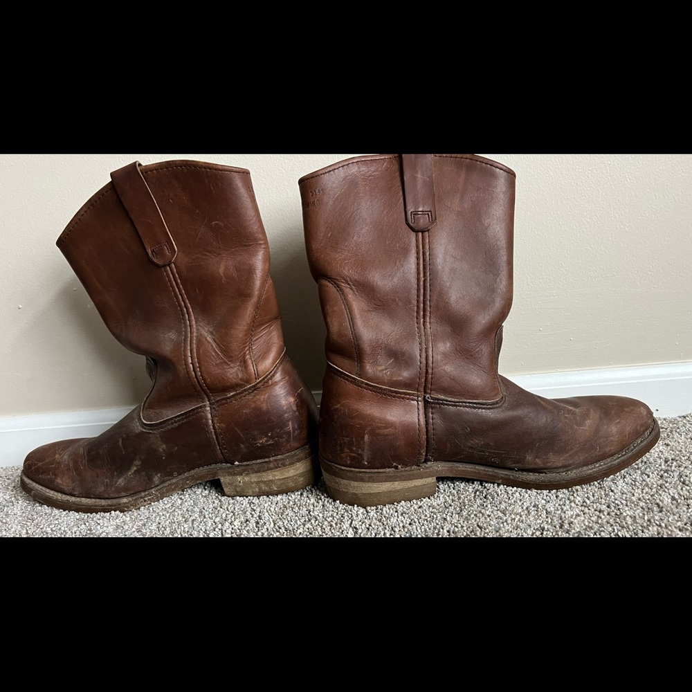 Red Wing Irish Setter 1192 USA Made Leather Western Pull On Work Boots 11D